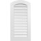 Ekena Millwork Arch Top Surface Mount PVC Gable Vent: Non-Functional, w/ 3-1/2"W x 1"P Standard Frame, 20"W x 38"H GVPAR20X3801SN - alternate 1